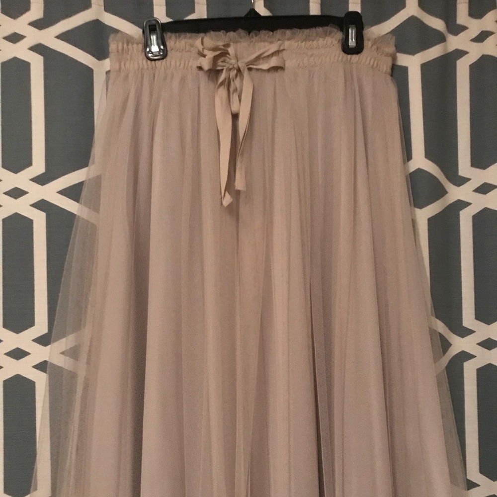 Light gray tule skirt